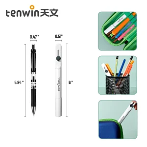 Tenwin 7606 Self-Inking Guard Your ID Roller Identity Security Stamp Rolle Pen With Knife