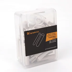 Tenwin 8313 Rubber Eraser Refills In Size d5 x 2.5mm And d2.3x25mm For Electric Battery Eraser Model In Artist School