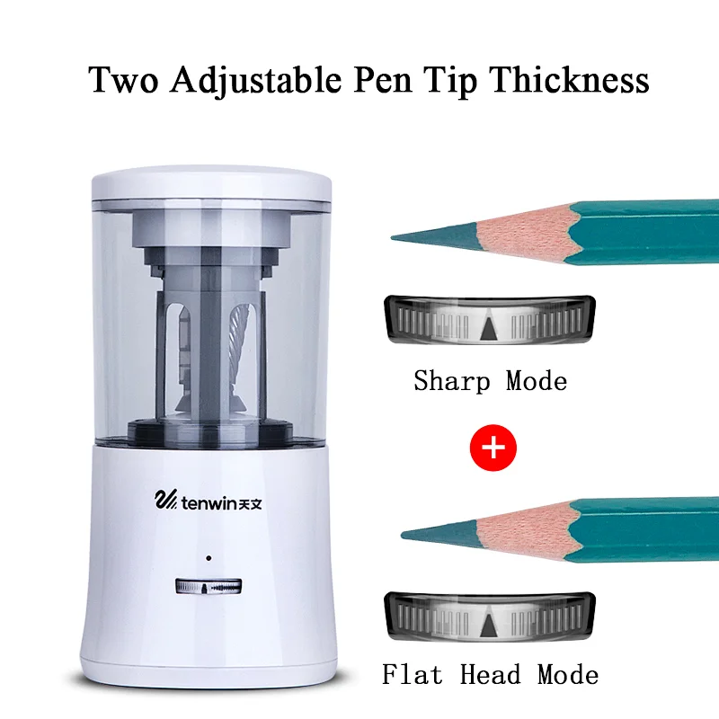 Tenwin 8018 USB Rechargeable Automatically Feed Auto Eject Fast Sharpening Knife Electric Pencil Sharpener For Office