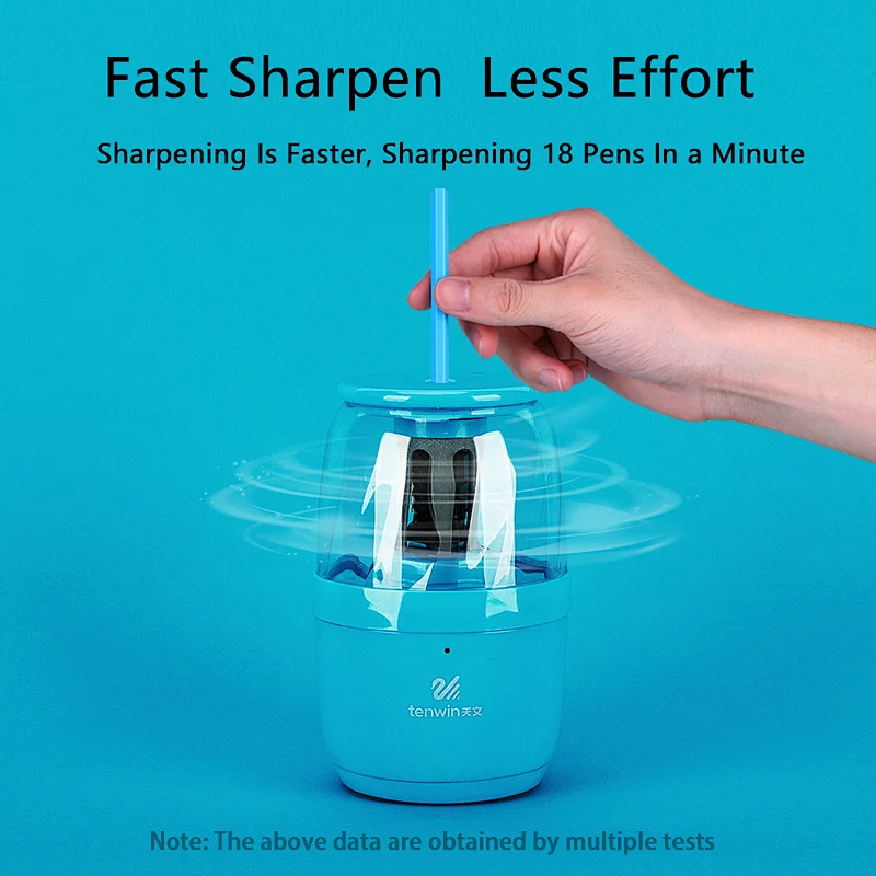 Tenwin 8022 Low Noise Heavy Duty Metal Pencil Sharpener Electric for Kids Draw