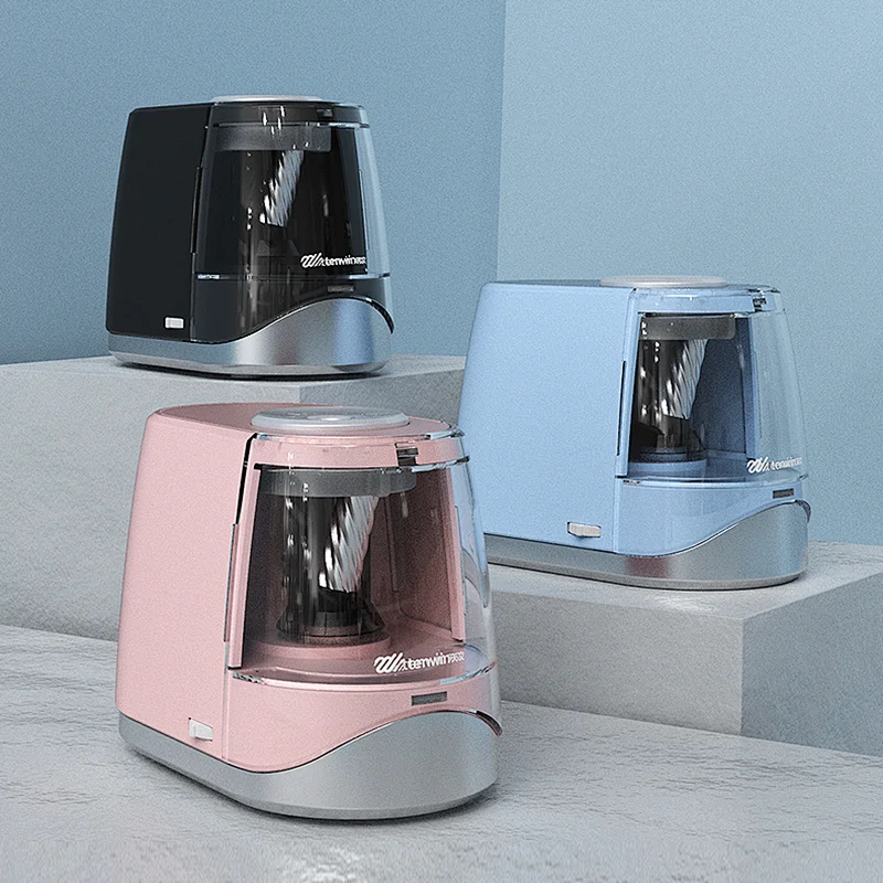 Tenwin 8031 High Quality Fast Charge Spiral Blade Automatic Electric Pencil Sharpener For Student
