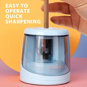 Tenwin 8032 New Style Funny Gifts Metal Pencil Sharpener Battery For Student Use