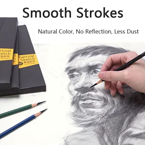 Tenwin 5550 Good Quality Best Selling Charcoal Sketch Pencil Set For Kids With Factory Price