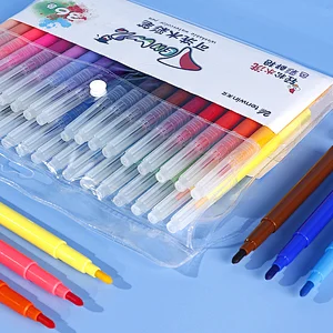 Twnwin 5602 Simplicity Watercolor Set Water Color Brush Pen 36Pcs For Student Bright And Vivid Colors Art Pens36 Drawing Marker