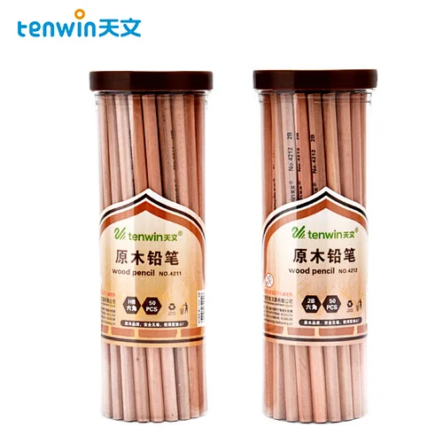 Tenwin 4211 Most Popular Hexagon Wood Pencil Organizer With Customized Logo
