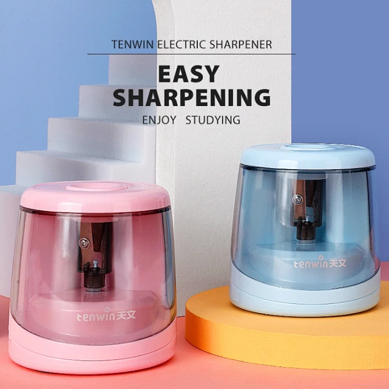 Tenwin 8032 New Style Funny Gifts Metal Pencil Sharpener Battery For Student Use