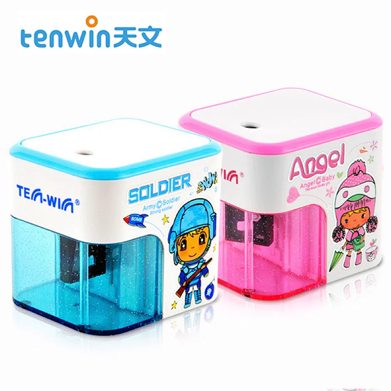 Tenwin 8003 Wholesale Use Battery Funny Automatic Pencil Sharpener For Kids