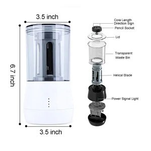 Tenwin 8009 Professional Rechargeable Art Electric Pencil Sharpener Long Point Pencil Nib For Art Artists Drawing Student
