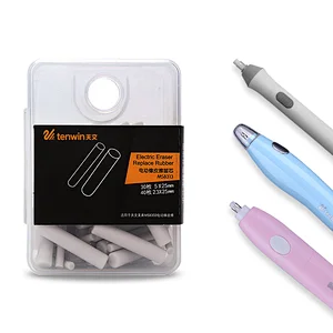 Tenwin 8313 Rubber Eraser Refills In Size d5 x 2.5mm And d2.3x25mm For Electric Battery Eraser Model In Artist School