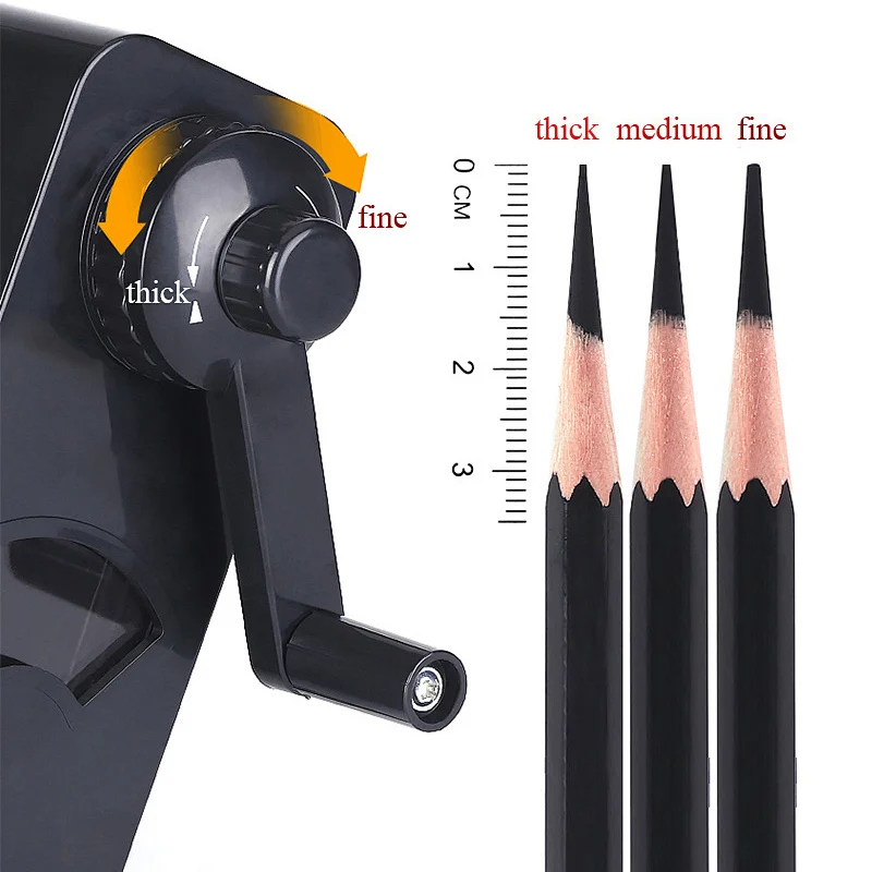 Tenwin 8019 Manual Helical Steel Blade Pencil Sharpener For Artist ,Charcoal Sketch And Drawing School Student