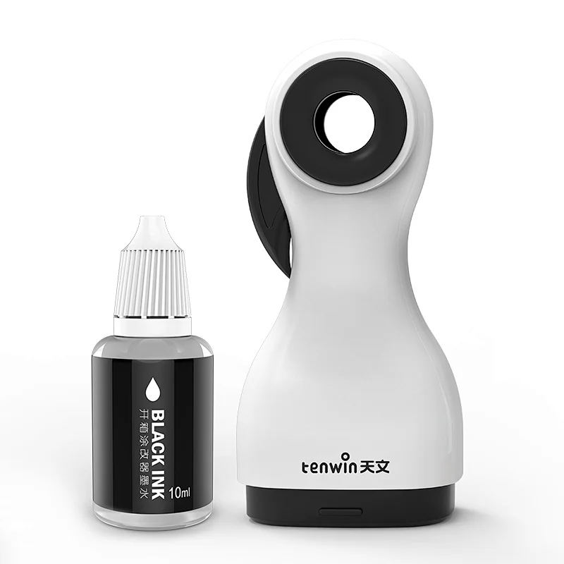 Tenwin 7605 Plastic Custom Cinfidencial Security Tamper Sticker Roller Stamp Invisible Ink