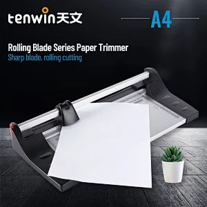 Tenwin T34002-A4 High Efficiency A4 Manual Rotary Paper Trimmer 63 Inch For DIY Paper Cutter Card In Straight Blade