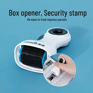Tenwin 7605 Plastic Custom Cinfidencial Security Tamper Sticker Roller Stamp Invisible Ink