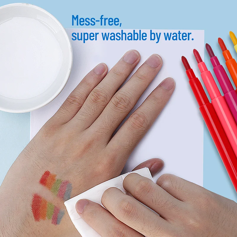 Tenwin 5601 Markers Pens Set Smooth Art Marker Watercolor For Kids And Adults Nylon Drawing Painting Water Color Brush 24 Colour