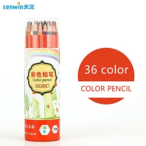 Tenwin 4232 Manufacturers Supply Directly Wholesale 36 Colouring Pencils Color Set With Logo For Kids Drawing