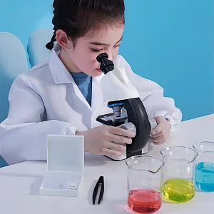 Tenwin 3002 Popular Design Portable 100~1200X Science Children Price Educational Student Children's Toys Microscope For Kids
