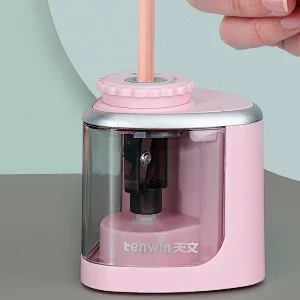 Tenwin 8005 Best Selling Wholesale Retail Battery Operated Electric Pencil Sharpener Mini Desk Stationery