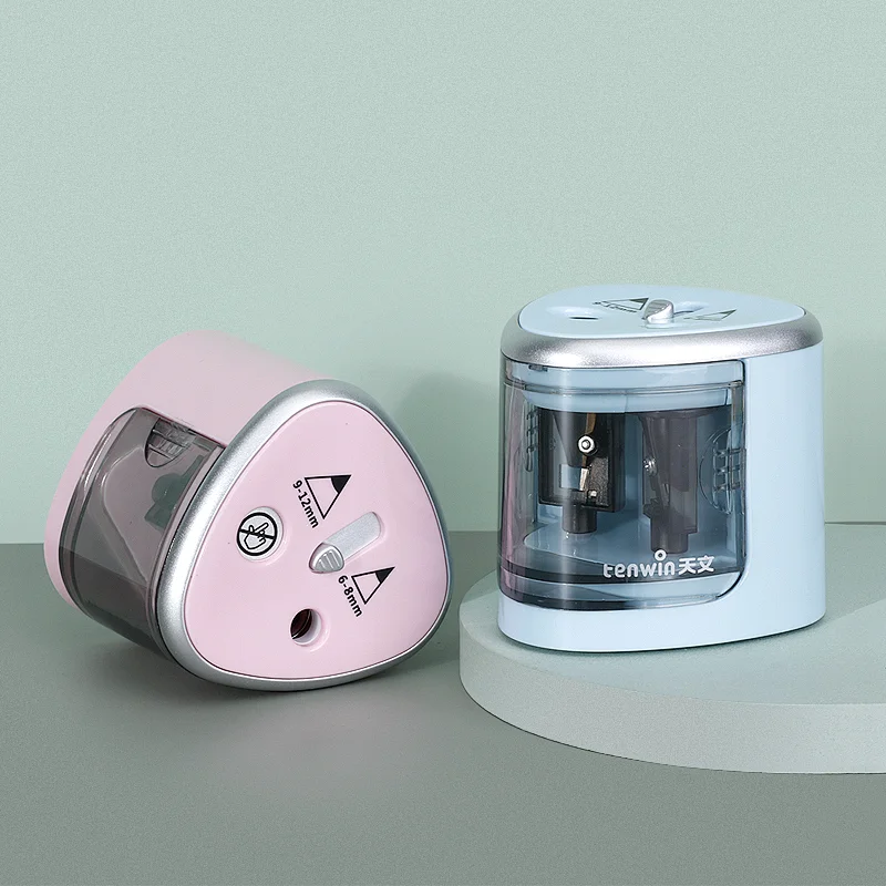 Tenwin 8004 Electric Double Hole Pencil Sharpener Automatic Pencil Sharpener For Kids