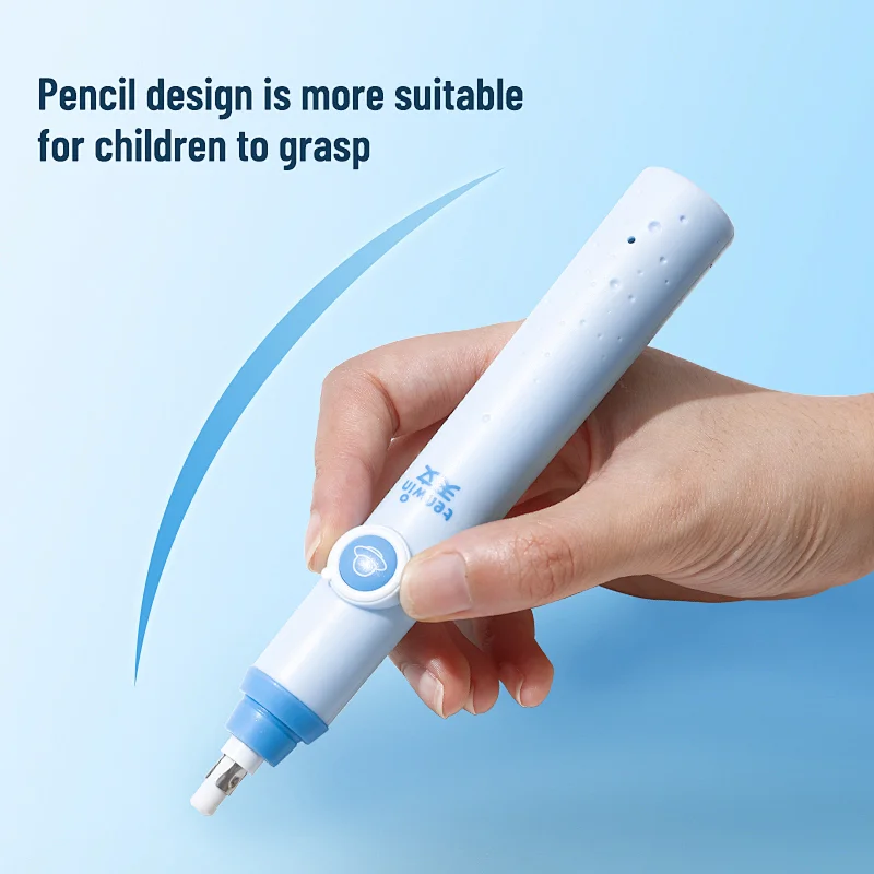 Tenwin 9101 New Product Cute Rocket Battery Operated Electric Eraser Pencil Rubber