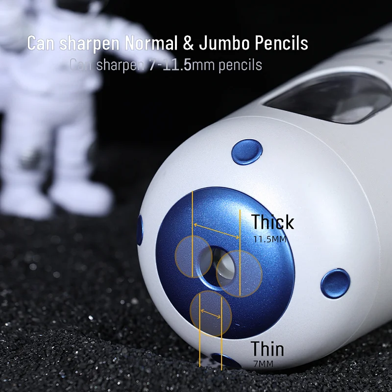 Tenwin 6803 Space Station Automatic USB Electric Pencil Sharpener School Supplies Stationery Set for Kids