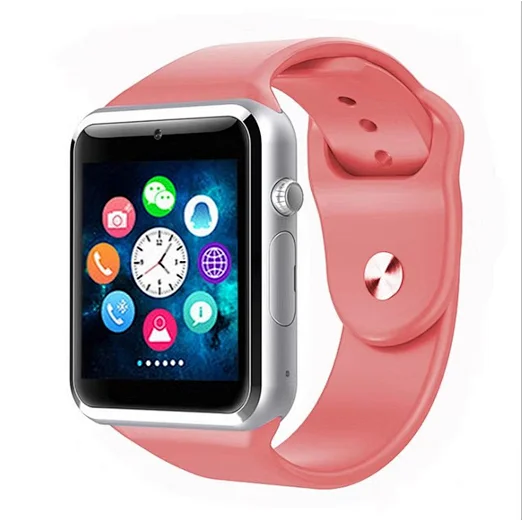 Wholesale A1 Smart Watch Colorful SD Card Camera BT Mobile Phone with Sim Card for Android IOS Cell Phone