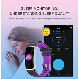 Smart Bracelet Fitness Tracker  Watch with Heart Rate Monitor