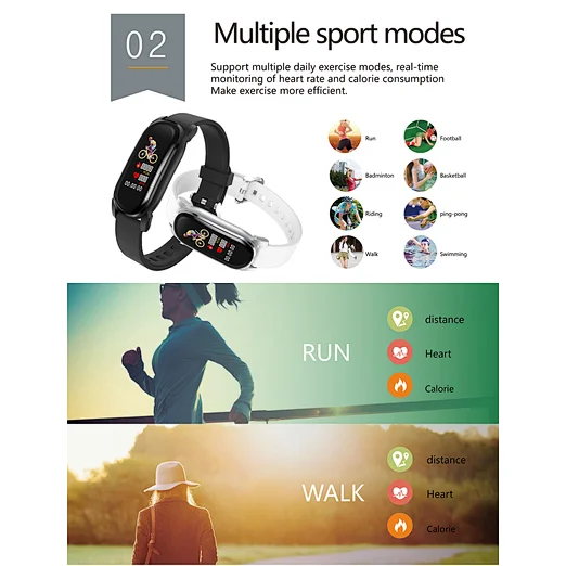 Amazon Hot Selling Fitness Watch Sport Smart Bracelet Temperature Alert YD8  Waterproof IP68 Heart Rate Monitor