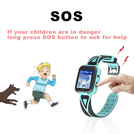 2G Kids Smart Watch fitness watch Waterproof Child Watch Phone GPS Tracker  Touch Screen SOS Call Camera Voice Chatting