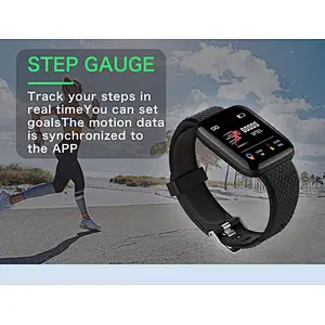 ID116 Plus Smart Bracelet IP67 Fitness Tracker Color Screen Smart Watch Heart Rate Blood Pressure Pedometer Sleep Monitor