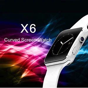 X6   Smart Watch with Camera and Micro SIM Card Slot Fitness Tracker for Android
