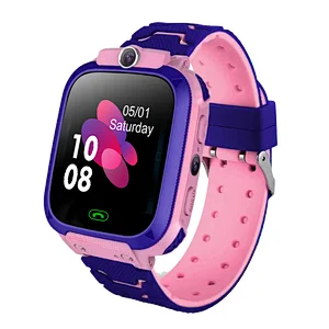 Wholesale 2G GSM SIM Card kids smartwatch SOS LBS Location Tracker Antil-lost Waterproof Smart watch For Children With HD Camera