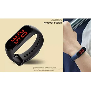 Newest Smart Bracelet Measuring Medical Body Temperature Smart Watch Thermometer 2020