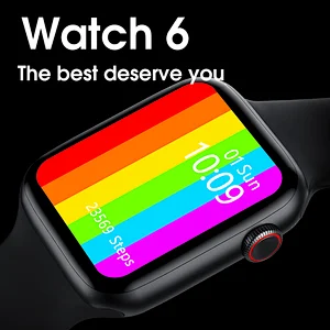 Smart Watch W46 Watch 6 Bluetooth Call 1.75 Full Touch Screen Smartwatch Heart Rate Monitor Watch For Apple IOS Android Phone