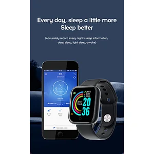 Smart Watch Y68 Watch Bands Bluetooth Bracelets Blood Pressure Monitor D20 Waterproof Fitness Tracker Heart Rate Watch