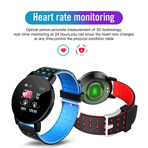 119Plus Smart Watch Sport Waterproof Fitness Android ios Bluetooth Push Reminde bracelet Smart Watch Gps Strap For Men And Women