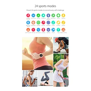 24 Exercise Modes Women Watch S27 V5.0 HR BP Blood Oxygen 1.09