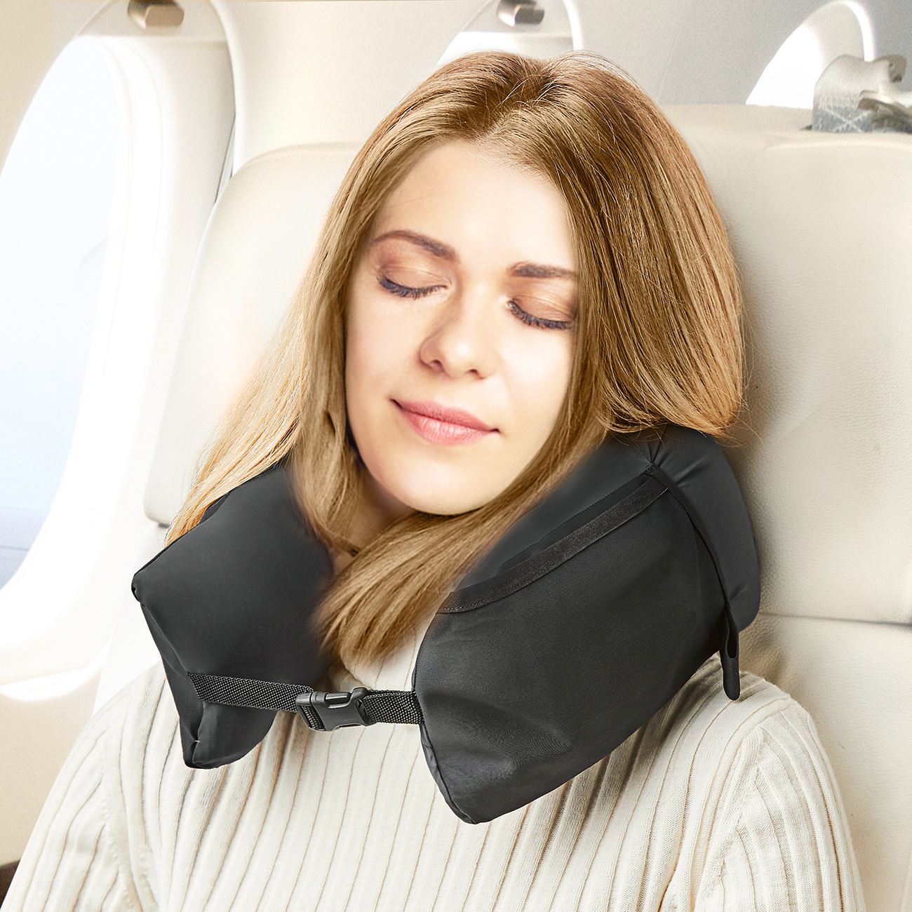 Wholesale Personalized vibration heat travel neck pillow for neck