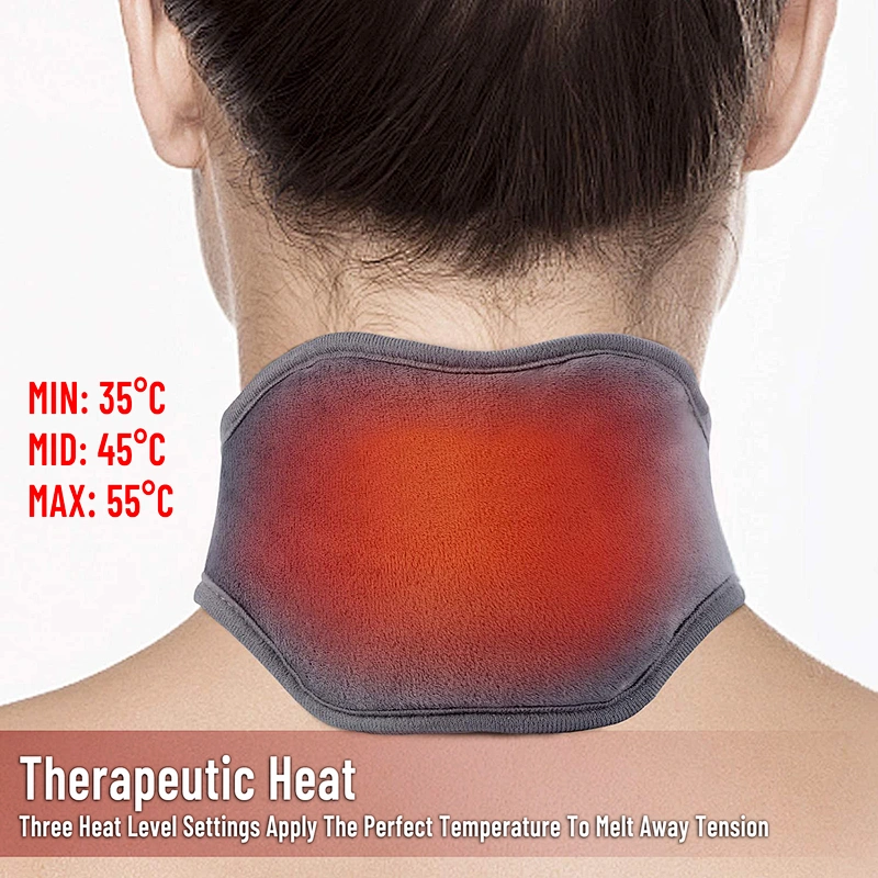 Best Heated Neck Wrap Massager,USB Powered Neck Pain Relief