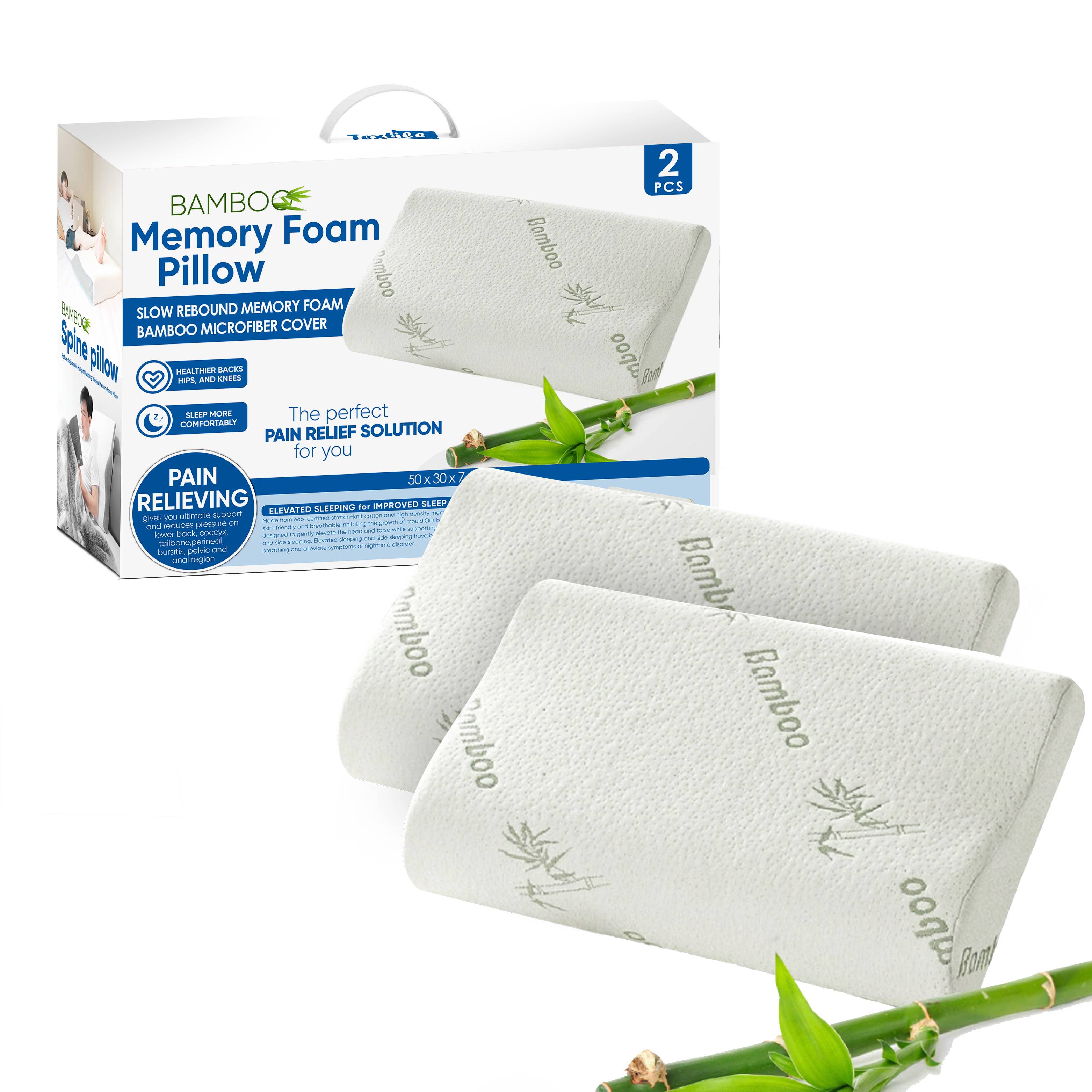 Customized Bamboo Memory Foam Pillow Cozy Adjustable Memory Foam Pillow -  China Shredded Memory Foam Pillow and Bamboo Pillow price