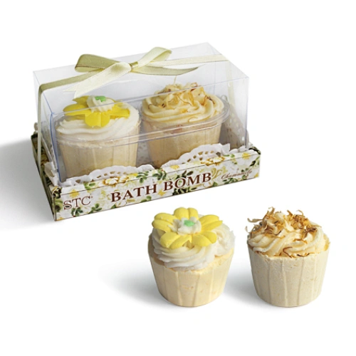 Christmas private label natural cupcake foaming bath fizzer moisturizing vagan colorful bath bomb spa gift set