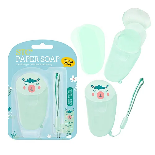 Disposable soap packaging paper wrap private label portable skin care bath paper soap sheets