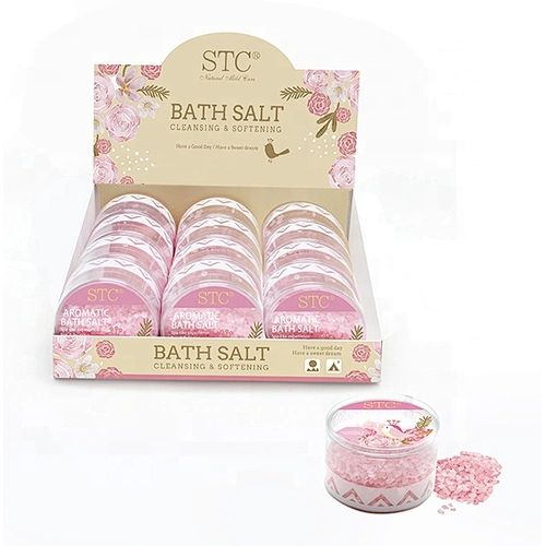 OEM custom moisturzing foot spa flower petal bath salt scented body bath salt