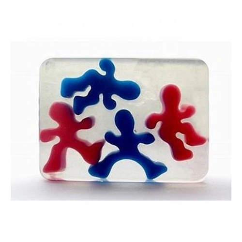 Decorative glycerine transparent soap for gift