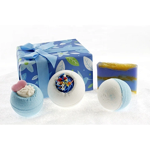 Festival organic  bath bomb gift set natural custom colorful surprise for christmas gift fizzy bath bomb set