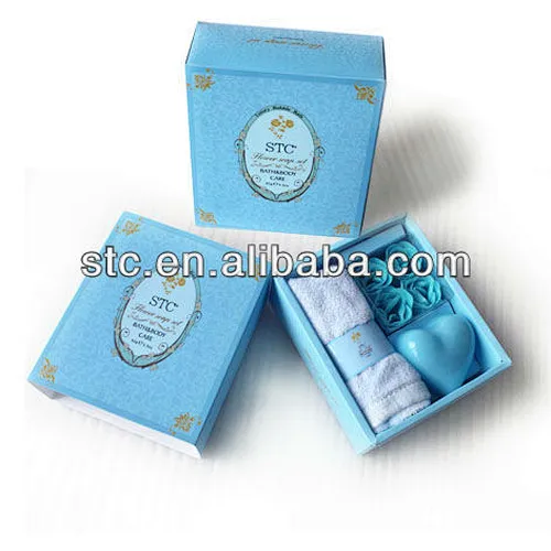 rose flower soap with beautiful box for business gift set