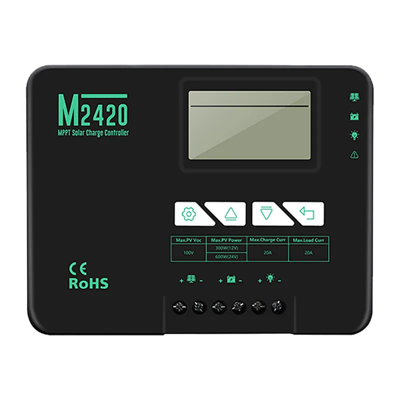 20A MPPT 充電コントローラー 12/24V 自動