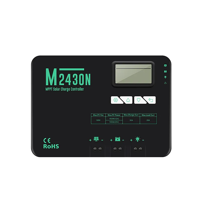12V 24V 30a MPPT solar charge controller