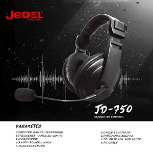 wired computer headphone