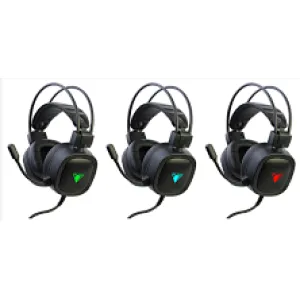 wired gaming LED light headphone