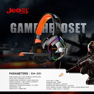 RGB Runing led light Gmaing headphone